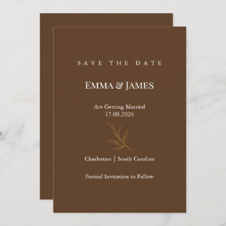 Reserva La Fecha Elegant Minimalist Save the Date Card | Modern