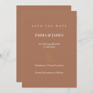 Reserva La Fecha Elegant Minimalist Save the Date Card | Modern