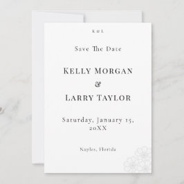 Reserva La Fecha Elegant Minimalist Save the Date Wedding Card