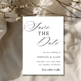 Reserva La Fecha Elegant Minimalist Script Save the Date Card