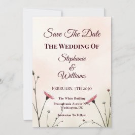 Reserva La Fecha Elegant Minimalist Typography Wedding
