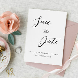 Reserva La Fecha Elegant Modern Minimalist Wedding Save the Date 