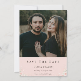 Reserva La Fecha Elegant Script Photo Wedding Save the Date Invite 