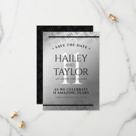 Reserva La Fecha Elegante 11ª celebración del Aniversario del Boda