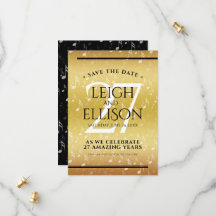 Elegante 27ª celebración del Aniversario del Boda 