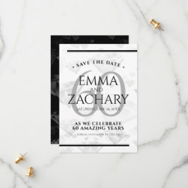 Reserva La Fecha Elegante 60° Aniversario del Boda del Diamante
