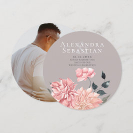 Reserva La Fecha Elegante acuarela Boda Floral Salvar La Fecha