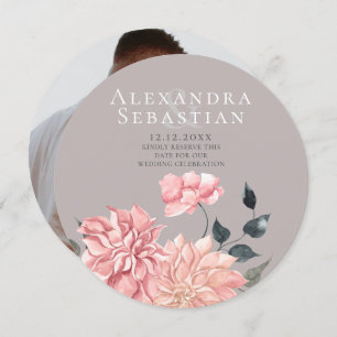 Reserva La Fecha Elegante acuarela Boda Floral Salvar La Fecha