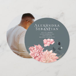 Reserva La Fecha Elegante acuarela Boda Floral Salvar La Fecha