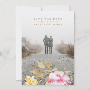 Reserva La Fecha Elegante acuarela Hermoso Boda