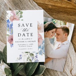 Reserva La Fecha Elegante Boda de acuarela romántica floral