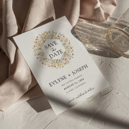 Reserva La Fecha Elegante Boda de Boho exclusivo de Floral Moderna