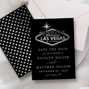 Reserva La Fecha Elegante Boda de Destino de Las Vegas