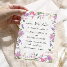 Elegante Boda de Flores de Agua Lilac