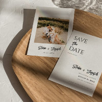 Elegante Boda de fotografía moderno en blanco y ne