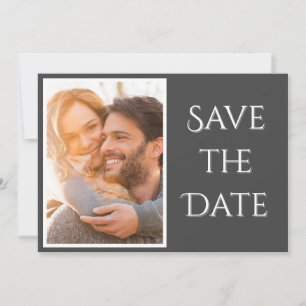 Reserva La Fecha Elegante Boda de fotografías de escritura moderna