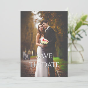 Reserva La Fecha Elegante Boda de fotografías en color de escritura