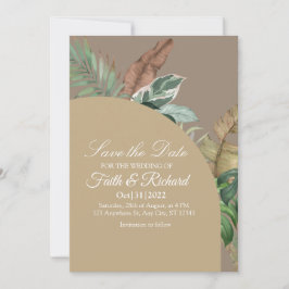 Reserva La Fecha Elegante Boda de Grass Pampas Caídas Salva la Fech