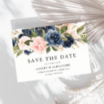 Reserva La Fecha Elegante Boda de la Marina Moderna y Rubor All Sea<br><div class="desc">Elegante Marina Moderna y Rubor All Seasons Wedding Save the Date Ver nuestra tienda para la invitación coincidente,  RSVP y más</div>