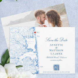 Reserva La Fecha Elegante Boda de la Marina Rehoboth Beach Map