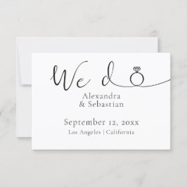 Reserva La Fecha Elegante Boda de tipografía que guardamos la fecha