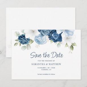 Reserva La Fecha Elegante Boda de Verdor Floral