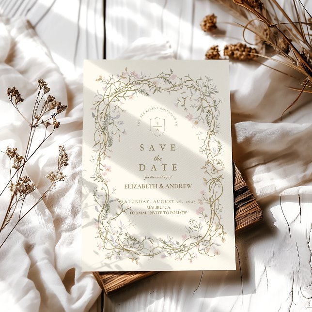 Reserva La Fecha Elegante Boda de Woodland Fern (Subido por el creador)