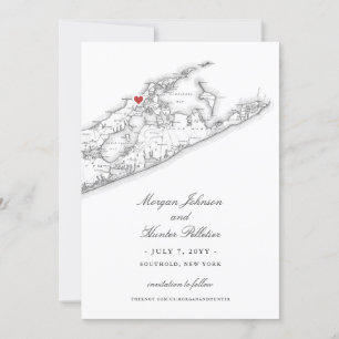 Reserva La Fecha Elegante Boda del Club Náutico De La Bahía Peconic