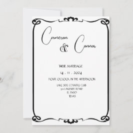 Reserva La Fecha Elegante Boda fotográfico