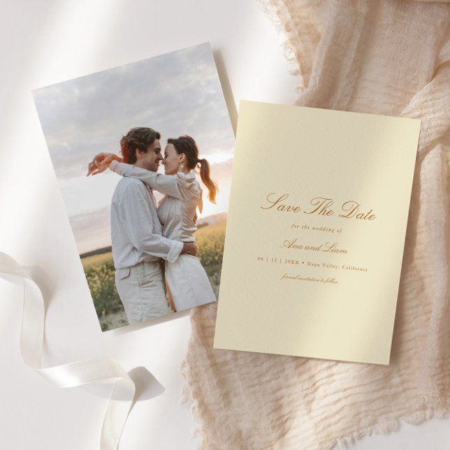 Reserva La Fecha Elegante Boda fotográfico de flores botánicas (Subido por el creador)