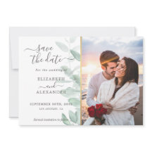 Elegante boda moderno de eucalipto verde foto