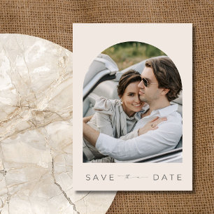 Reserva La Fecha Elegante Boda moderno de fotografía arcaica