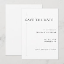 Elegante Boda moderno negro y blanco