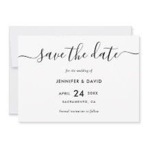 Elegante Boda moderno negro y blanco