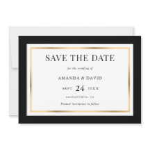 Elegante Boda negro y oro