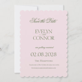 Reserva La Fecha Elegante Boda Rococo Salva La Fecha