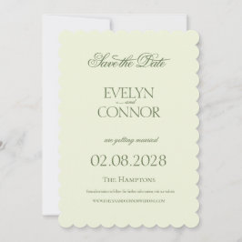 Reserva La Fecha Elegante Boda Rococo Salva La Fecha