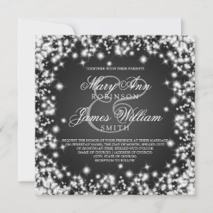 Reserva La Fecha Elegante Boda Salva La Fecha Invernadero Negro