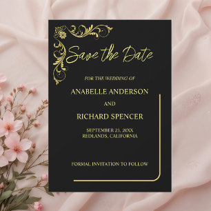 Reserva La Fecha Elegante boda victoriana salva la fecha