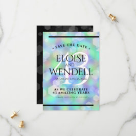 Reserva La Fecha Elegante celebración del 43° Aniversario del Boda