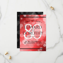 Reserva La Fecha Elegante celebración del 80° Aniversario del Boda 