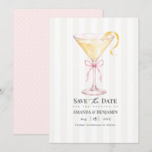 Elegante cóctel de Martini Rosa Beige Boda