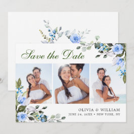 Reserva La Fecha Elegante Eucalipto Acuarela 3 FOTO Boda