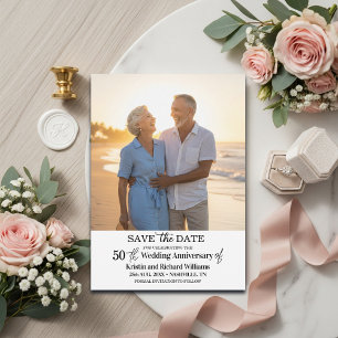Reserva La Fecha Elegante foto de aniversario de bodas número 50
