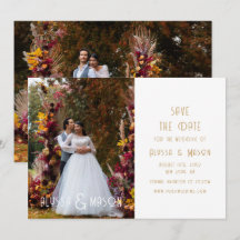 Elegante foto de boda moderna en oro