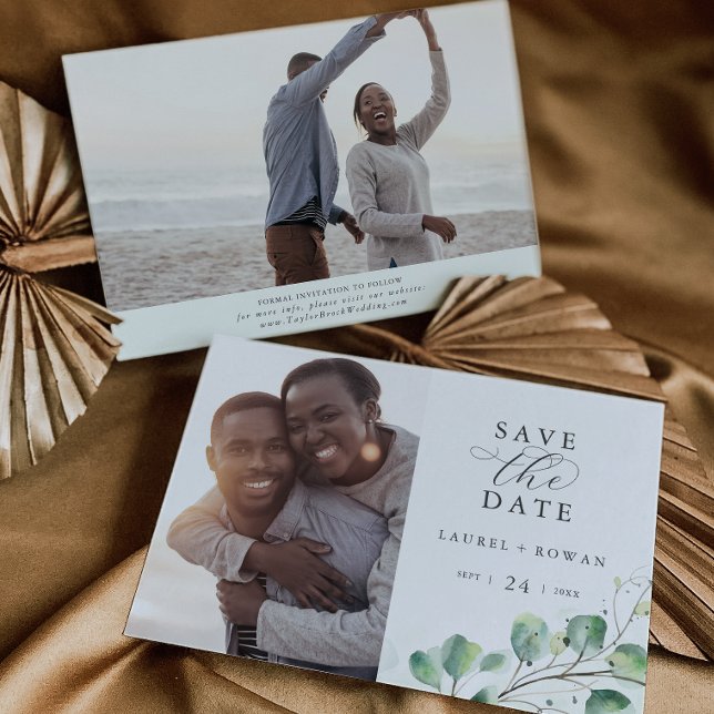 Reserva La Fecha Elegante Foto De Verdor Salvar La Fecha (Subido por el creador)