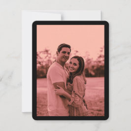 Reserva La Fecha Elegante foto Minimalista de Rosa turbio salva la