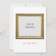 Elegante foto personal y texto