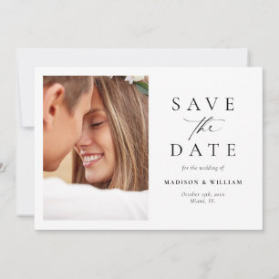 Reserva La Fecha Elegante Foto Simple Guardar La Fecha