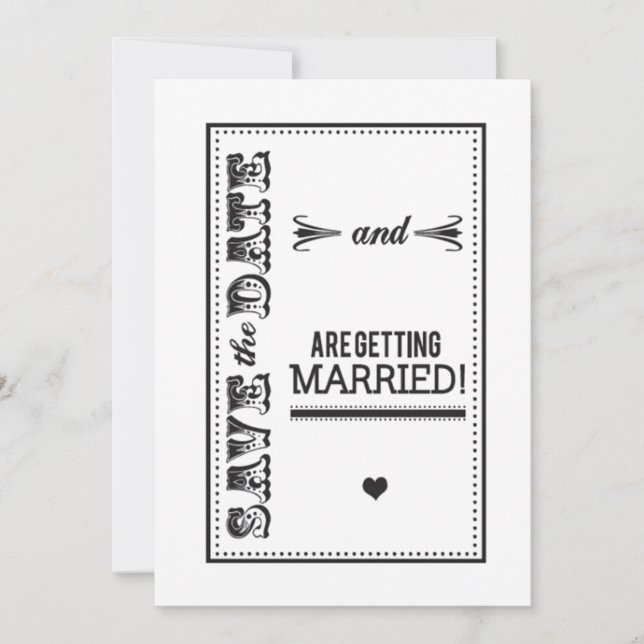 Reserva La Fecha Elegante Guardar La Fecha (Anverso)